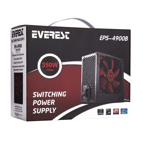 Everest EPS-4900B Real-300W Peak-350W 3*Sata Power Supply