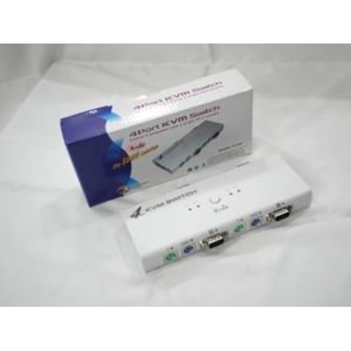 RAİN R-74A 4 PORT KVM SWİTCH - 4 ADET KABLOLU