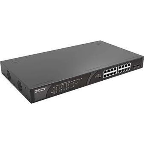 Reyee RG-ES118GS-P 16 Portlu, 10/100/1000 Gigabit, Tak Çalıştır Switch, 2 Gigabit Combo, 16 Port PoE+ (247W)