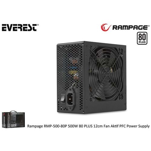 Rampage RMP-500-80P 500W 80 PLUS 12cm Fan Power Supply