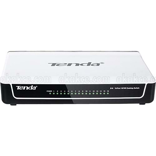 TENDA S16 16PORT 10/100 YÖNETİLEMEZ SWITCH