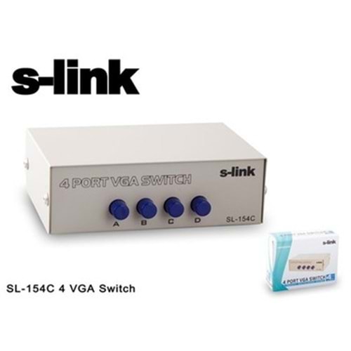 S-link SL-154C 4 Port VGA Switch