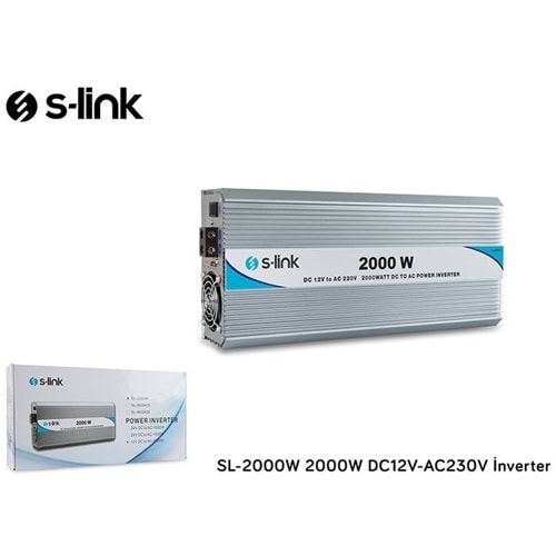 S-LİNK SL-2000W DC12V-AC230V İNVERTER