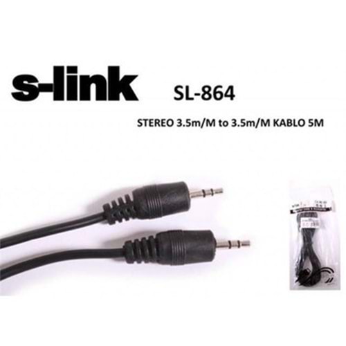S-link SL-864 5m Stereo Ses Kablosu