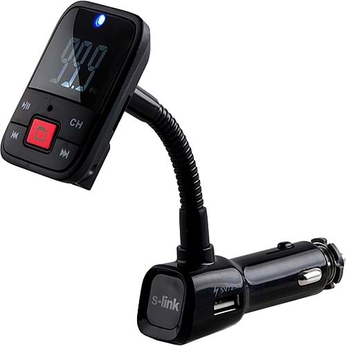 S-link SL-FM65 SD/Usb Destekli + 2.1A Usb Şarj Portlu Fm Transmitter