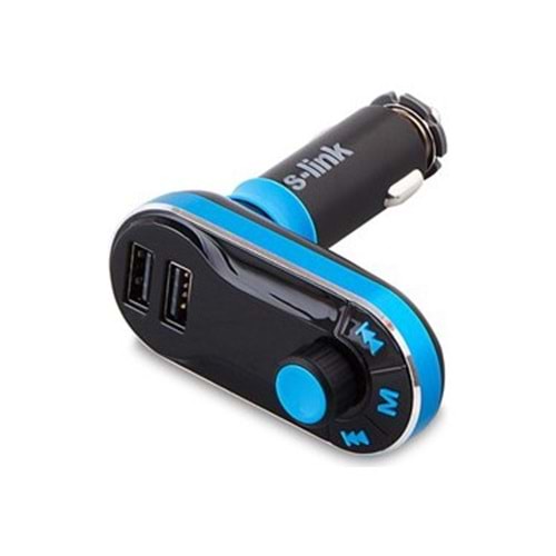 S-link SL-FM66 SD/Usb Destekli + 2.1A Usb Şarj Portlu Fm Transmitter