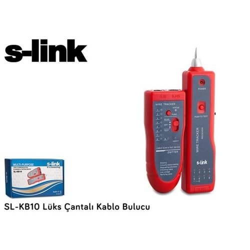 S-Link SL-KB10 Lüks Çantalı Kablo Bulucu ve Tester