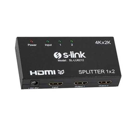 S-Link SL-LU6212 2 Port 4K*2K HDMI Splitter