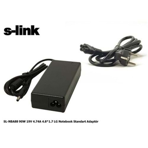 S-link SL-NBA88 90W 19V 4.74A 4.8*1.7 LG Notebook Adaptör