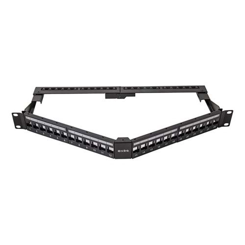 S-Link SL-P625 24 lü Kolay Kullanımlı, UTP BOŞ V Şeklinde Patch Panel