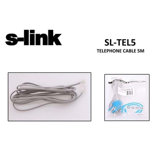 S-link SL-TEL5 5m Telefon Kablosu