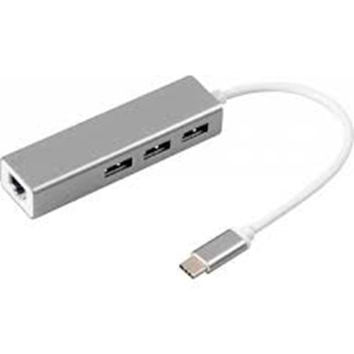S-link SL-UTY1010 TPYE-C TO USB 3.0 * 3 PORTS + RJ45 GIGABIT ETHERNET HUB