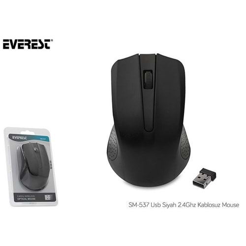 Everest Sm-245r Usb Kırmızı Siyah Nano Alıcı Kablosuz Mouse