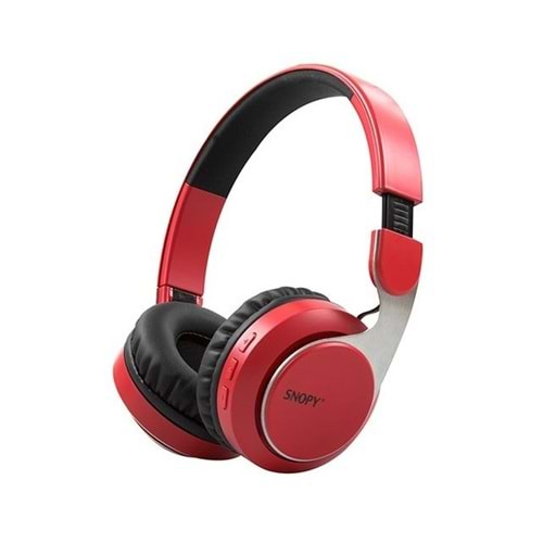 Snopy Sn-34bt Cosy Kırmızı Bluetooth Kablosuz Mikrofonlu Kulaklık