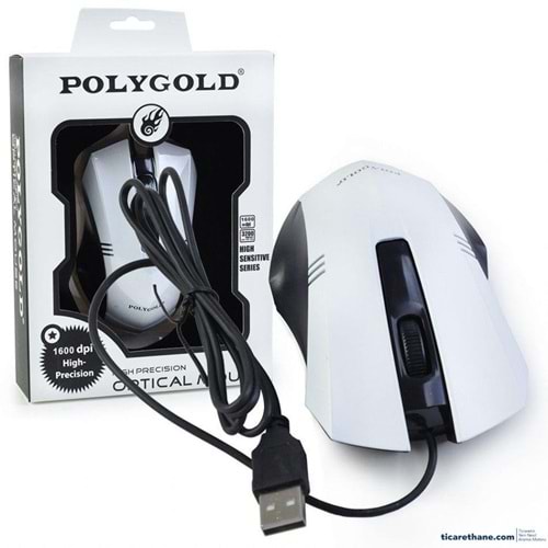 Polygold Pg-887 1600 Dpi Kablolu Optik Mouse