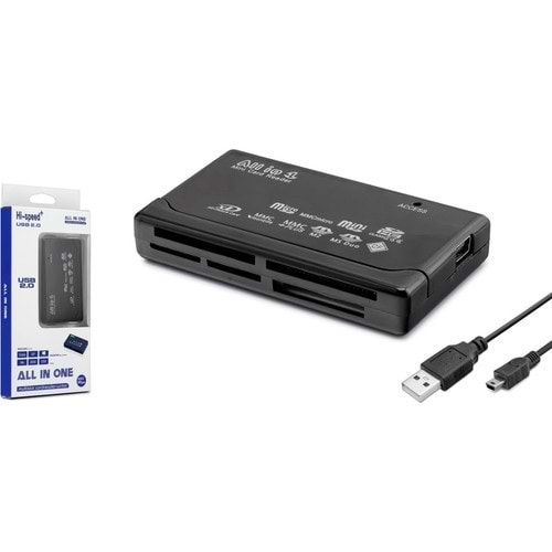 Hadron HD199 Card Reader Multi SD MMC CF MS Çoklu Beyaz Kart Okuyucu