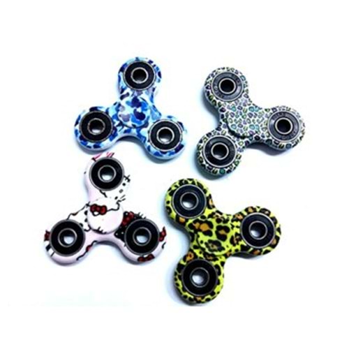 STRES ÇARKI DESENLİ Hand Spinner Rulmanlı Denge Çark Anti-Stress Çarkı