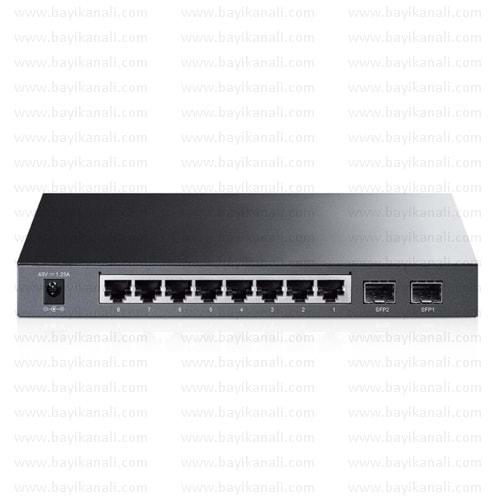TP-Link T1500G-10PS(TL-SG2210P) 8P Gbit PoE Switch8Port PoE Destek Gücü 53W / 2 SFP Port/ Smart
