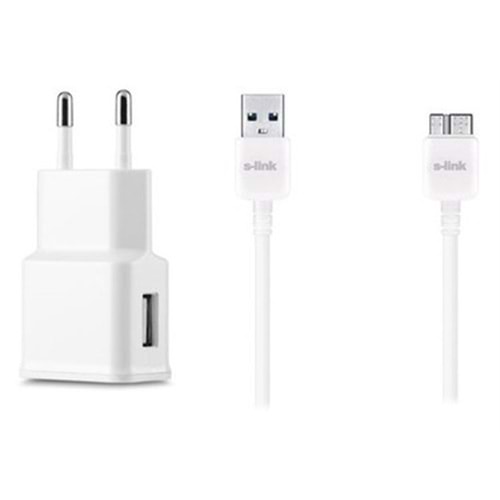 SMG-492 Micro Usb3.0 Samsung Note3 2000MA 2 in 1 Ev Şarjı ve Kablosu