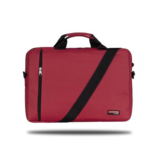 Classone BND202 Eko1 Serisi -15.6 inch Uyumlu-Kırmızı Notebook Çantası