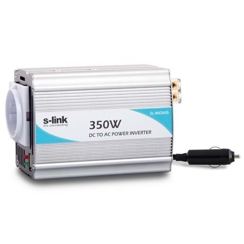 S-link SL-INV2435 350W DC24V-AC230V USB 2A İnverter