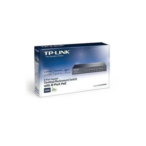 TP-LINK TL-SG1008P 8PORT 10/100/1000 YÖNETİLEMEZ POE SWITCH