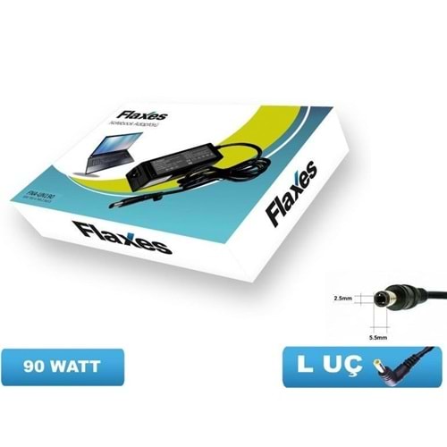 Flaxes FNA-UN190 UNIVERSAL 19V 4.74A 90W UÇLAR 2.5*5.5 Muadil Notebook Adaptör ( nba39 alternatifi )