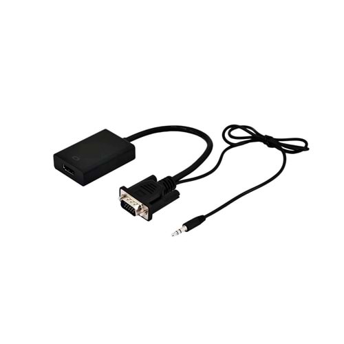 Fully vga to Hdmi Full Hd HDCP Görüntü ve Ses Çevirici Adaptör