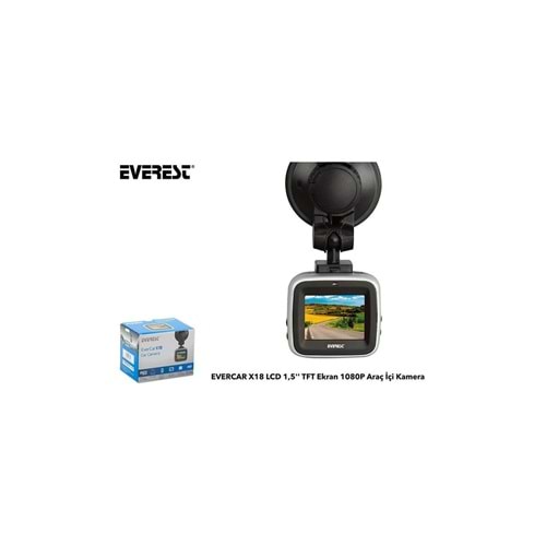 Everest EVERCAR X18 LCD 1,5 TFT Ekran 1080P Araç İçi Kamera